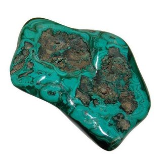 Malachit XXL Sammler Stck eine Seite pol. Raritt m. Augen ca. 620 g ca. 12x7 cm SUPER A*