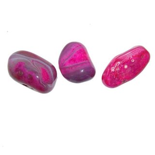 Achat pink gefärbt Handschmeichler mit Oberflächenstruktur 35-45 mm, gute  Qualität