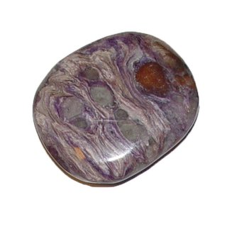 Charoit Trommelstein flacher Scheibenstein ca. 30 - 40 mm A*Qualitt interessante Maserung