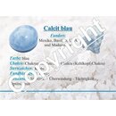 Edelsteinkarten- Calcit blau