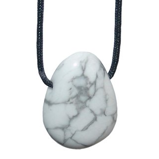 Howlith Trommelstein Tropfen gebohrt(2,5 mm) Glckstein Anhnger Edelstein
