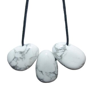 Howlith Trommelstein Tropfen gebohrt(2,5 mm) Glckstein Anhnger Edelstein