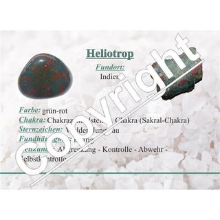 Heliotrop Anhnger flacher Trommelstein ca. 30 x 20 mm in Tropfen Form mit Bohrung: ca. 2,5 mm