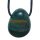 Heliotrop Anhänger flacher Trommelstein ca. 30 x 20 mm in Tropfen Form mit Bohrung: ca. 2,5 mm