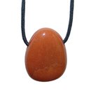 Aventurin rot Trommelstein Tropfen gebohrt(2,5 mm)...