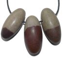 Shiva Lingam Anhänger in Tropfen Form ca. 30 - 35 mm mit Bohrung ca. 2,5 mm