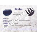 Blaufluss Anhänger ca. 30 x 20 mm flacher Edelstein in Tropfen Form mit Bohrung: ca. 2,5 mm blauer Goldfluss (synthetisch)