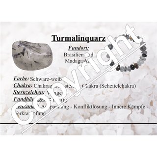 Turmalinquarz 100 g Trommelsteine, ca. 9 - 15 Steine, Glcksteine