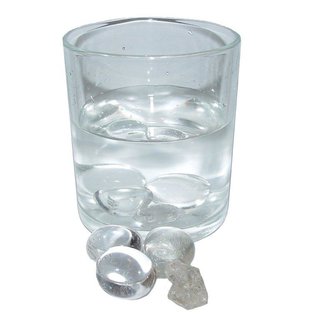 Edelsteinwasser Wassersteine Mischung 3x  Bergkristall klar und Herkimer Diamant