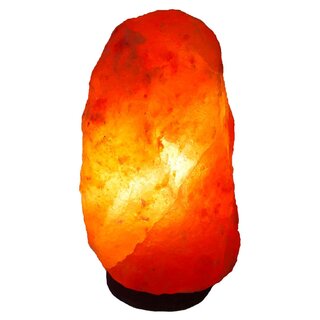4,0 - 6,4 kg Salzlampe Bosalla mit Palisander-Holz Sockel, Salz Leuchte mit 120 cm Kabel wei