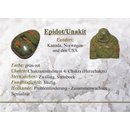 Edelsteinkarten- Epidot Unakit