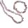 Anden Opal Set - Splitter Kette lang 90 cm und Armband 20 cm