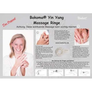 Bokoma Yin Yang Ringe Massage Ring Entspannung Fingermassage Das Original