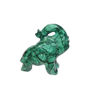 Malachit Elefant XL ca. 80x65 mm Raritt Handarbeit SUPER A*Qualitt
