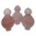 Rosenquarz Edler Flakon Deko Miniatur Flasche ca. 42 x 20 x 70 mm mit Schraubverschluss
