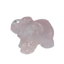 Rosenquarz Elefant ca. 20 x 30 mm als Glcksbringer mit...