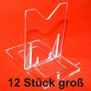 Stnder Halter Aufsteller f. Teller Handy Achatscheibe ca. 7,5 x 5,5 cm 10 Stck
