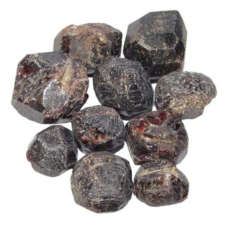 Granat Natur 100 g Rohsteine Rohstücke ca. 8 - 10 Steine naturbelassen
