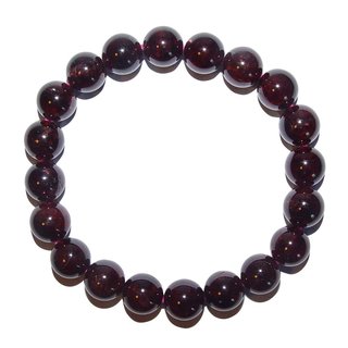 Granat (Almandin) Armband Kugel ca. 9 mm  A* Qualitt auf Stretchband