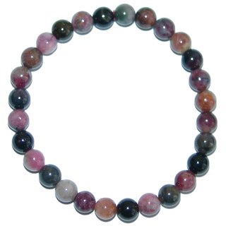 Turmalin mehrfarbig Armband Kugel  5 - 6 mm