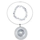 Bergkristall Schmuck Set 4-teilig: 1 x Donut, 1 x...