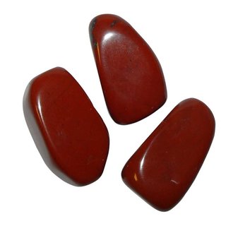 Jaspis Rot  Trommelstein XL ca. 20 x 40 mm Handschmeichler Wasserstein