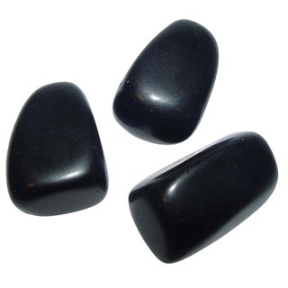 Obsidian schwarz Trommelstein Handschmeichler Wasserstein ca. 30 - 40 mm