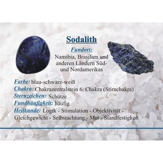 Sodalith Trommelstein ca.20 - 30  mm Handschmeichler Wasserstein