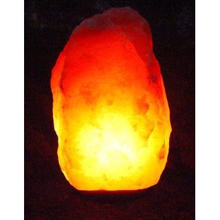 6,5 - 9,9 kg Salzlampe Bosalla mit Palisander-Holz Sockel, Salz Leuchte mit 175 cm Kabel wei