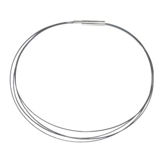 Stahl-Halsreifen vierreihig Stahl 50 cm für Bohrungen ab 2.5 mm