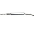 Stahl-Halsreifen silberfarbig für Bohrungen ab 2,5 mm, 50 cm lang