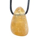 Citrin (Amethyst gebrannt) Anhnger flacher Trommelstein...