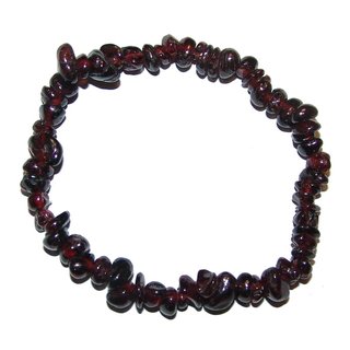 Granat Almandin Splitter Armband auf Stretchband