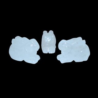 Bergkristall Hase Hschen ca. 50 x 30  mm Edelstein, Glcksbringer
