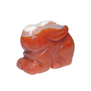 Carneol - Achat Hase Hschen  ca. 30 x 22  mm Edelstein, Glcksbringer