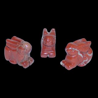 Jaspis Rot Hase - Hschen ca. 30 x 22 mm