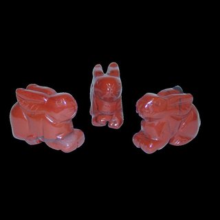 Jaspis Rot Hase - Hschen ca. 35 x 25 mm