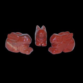 Jaspis Rot Hase - Hschen ca. 50 x 30 mm