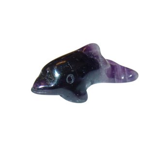 Amethyst Delfin  ca. 40 x 12,5  mm Edelstein, Glcksbringer