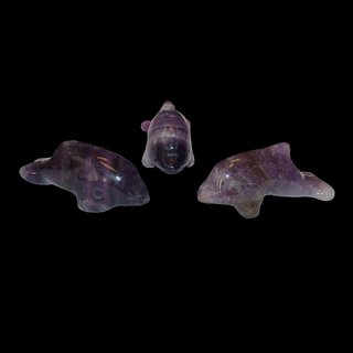 Amethyst Delfin  ca. 40 x 12,5  mm Edelstein, Glcksbringer