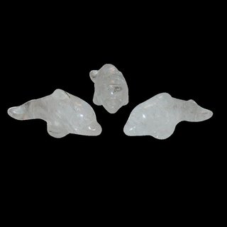 Bergkristall Delfin / Delphin ca. 50  x 18 mm Edelstein, Glcksbringer