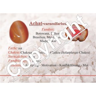 Carneol - Achat Delfin ca. 40  x 12,5  mm Edelstein, Glcksbringer
