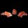 Jaspis Rot Delfin Delphin ca. 30 x 10  mm