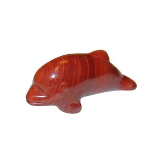 Jaspis Rot Delfin Delphin  ca. 50 x 18   mm