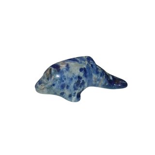 Sodalith Delfin ca. 40  x 12,5  mm Edelstein Figur