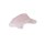 Rosenquarz Delfin ca. 40  x 12,5  mm schöner kleiner Glücksbringer
