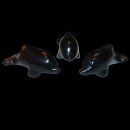 Obsidian schwarz Delfin / Delphin ca. 50  x 18  mm