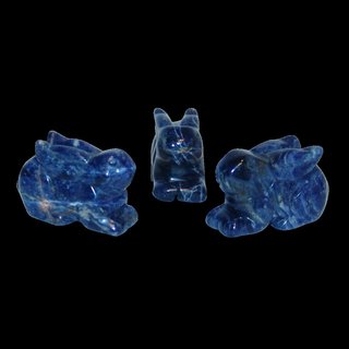 Sodalith Hase-Hschen ca. 50  x 30  mm Edelstein Figur