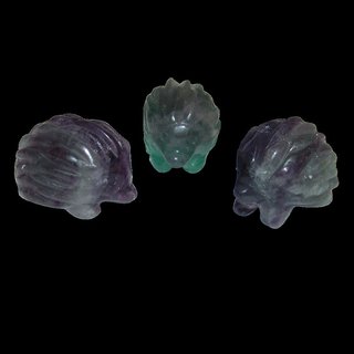 Fluorit Igel grn lila ca.35 x 25  mm Edelstein, Glcksbringer