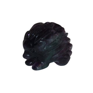 Fluorit Igel grn lila ca.50 x 40  mm Edelstein, Glcksbringer